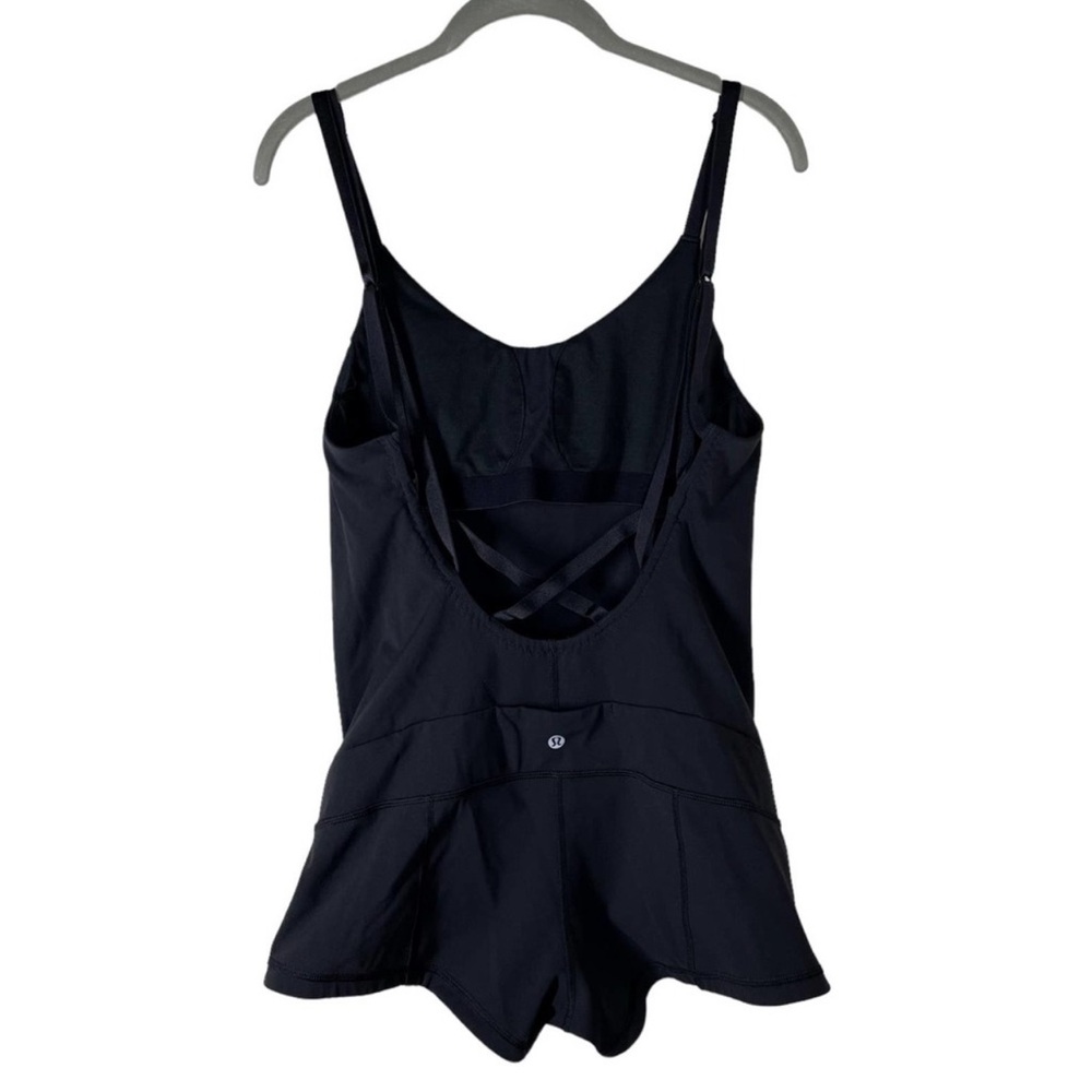 Lululemon Women's Minimalist Leotard Size 10 Black One Piece Dance Yoga - Picture 2 of 7